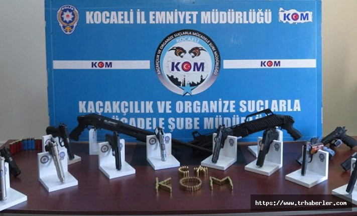 Kocaeli'de yasadışı 'silah' ticareti yapanlara operasyon: 8 tutuklama