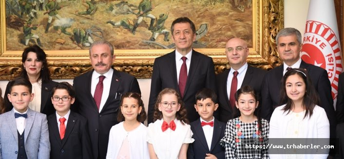 TBMM Başkanı Mustafa Şentop Çocukları Kabul Etti