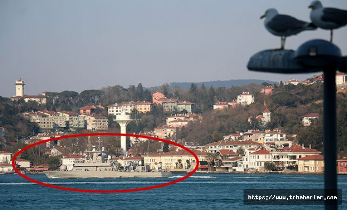 Yunan askeri gemisi İstanbul Boğazı'ndan geçti!