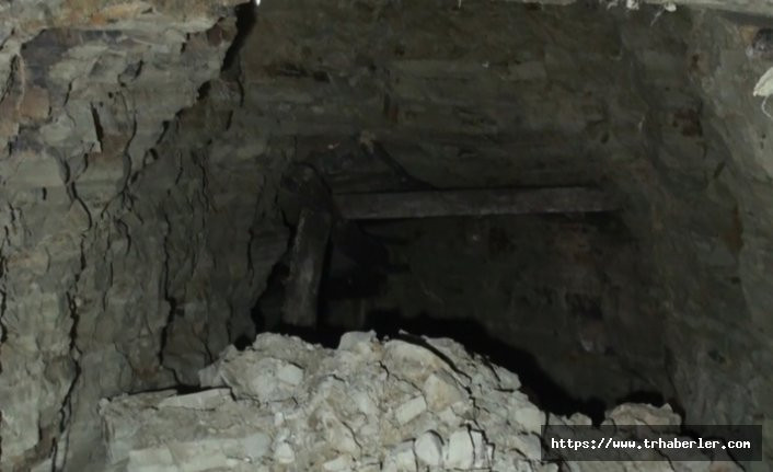 Bartın'da köy sakinleri 20 metrelik define tüneli buldu