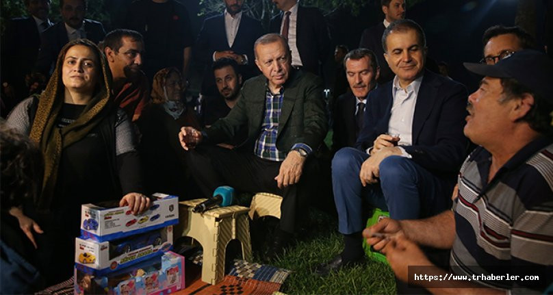Cumhurbaşkanı Erdoğan, Sahili'nde vatandaşlarla çay içip sohbet etti!
