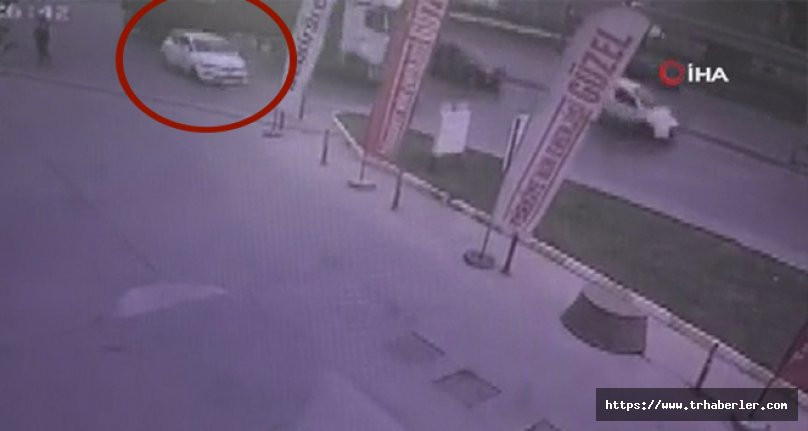 Hatalı sollama yapan sürcünün ölümden kıl payı kurtuluşu kamerada ! video izle