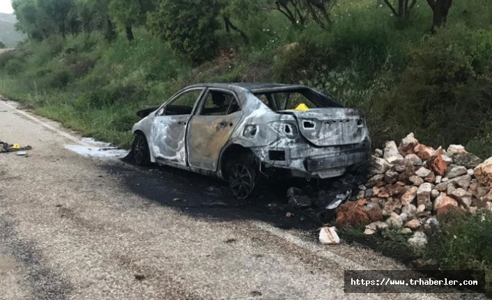 Hatay'da yanan otomobilde erkek cesedi bulundu!