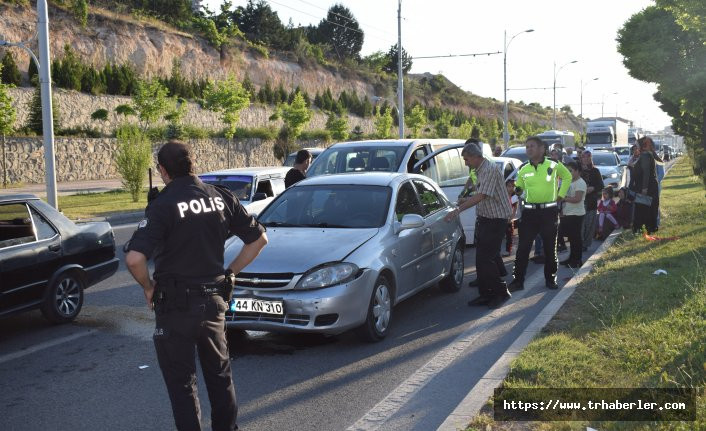 Malatya'da zincirleme trafik kazası
