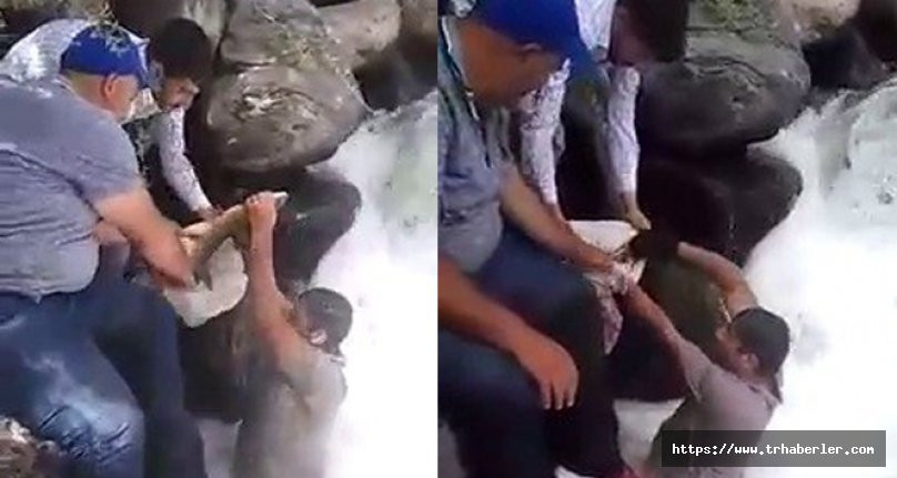 Ağrılı gençlerin elle balık avı sosyal medyada nefes kesti! video izle