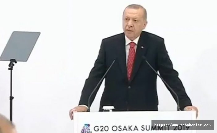 Cumhurbaşkanı Erdoğan'dan G-20 zirvesi sonrası açıklama!