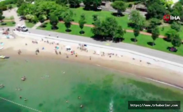 İstanbul'da vatandaşlar plajlara akın etti