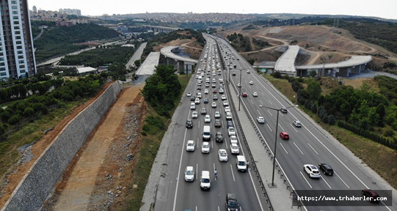 İstanbul’da trafik yoğunluğu havadan görüntülendi! video izle