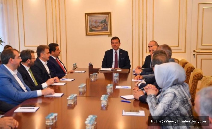 AK Partili belediye başkanları, Ekrem İmamoğlu'nu ziyaret etti