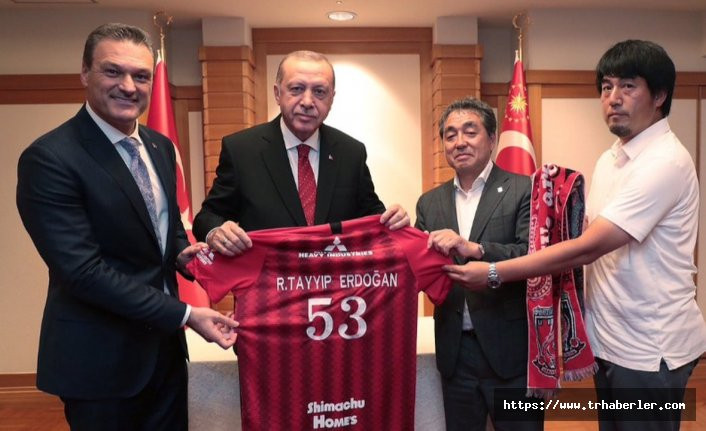 Erdoğan Jopon takımın yöneticileriyle görüştü