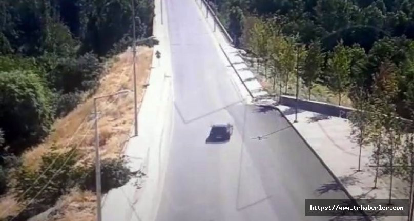 İnanılmaz kaza! Düz yolda ilerleyen aracın Dicle Nehri'ne uçtuğu anlar kamerada! video izle
