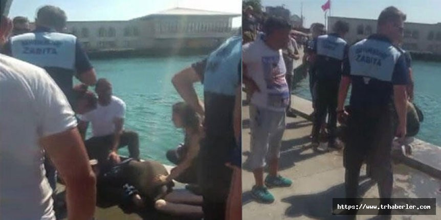 Kadıköy'de hareketli dakikalar! Genç kadın denize düştü