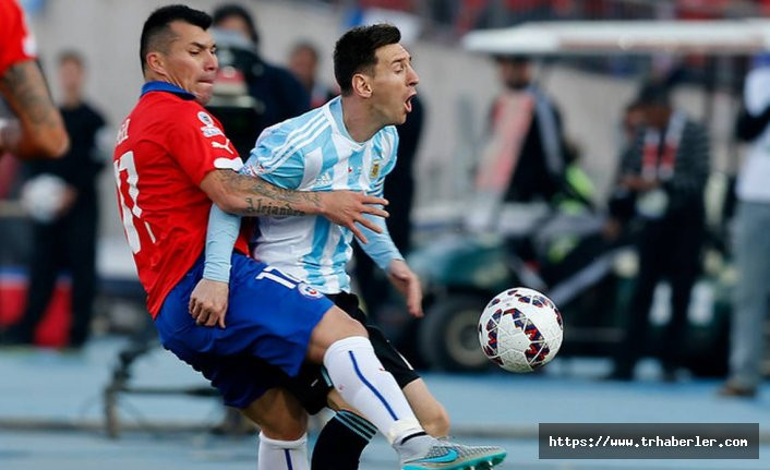 Şili-Arjantin maçında Messi ve Medel kırmızı kartla oyun dışı kaldı!