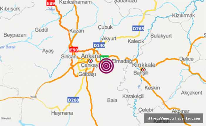 Ankara'da korkutan deprem!