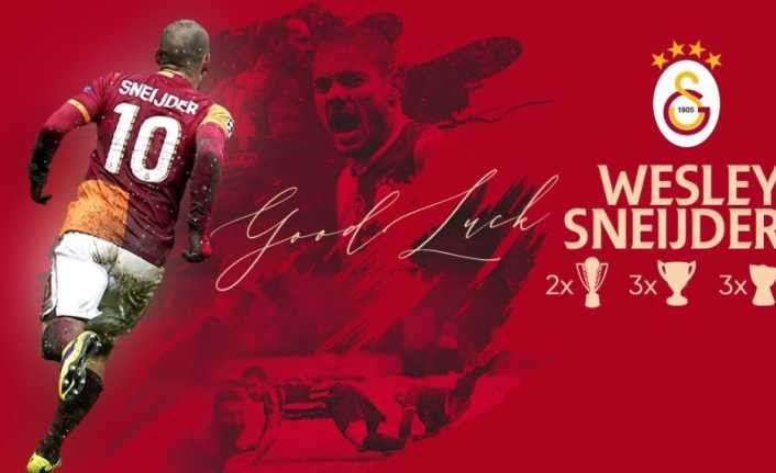 Galatasaray’dan futbolu bırakan Wesley Sneijder’e teşekkür