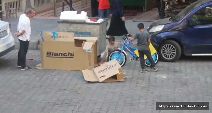 Küçük kardeşlerin bisiklet hayali ekmek tekneleri konteynerden çıktı! video izle