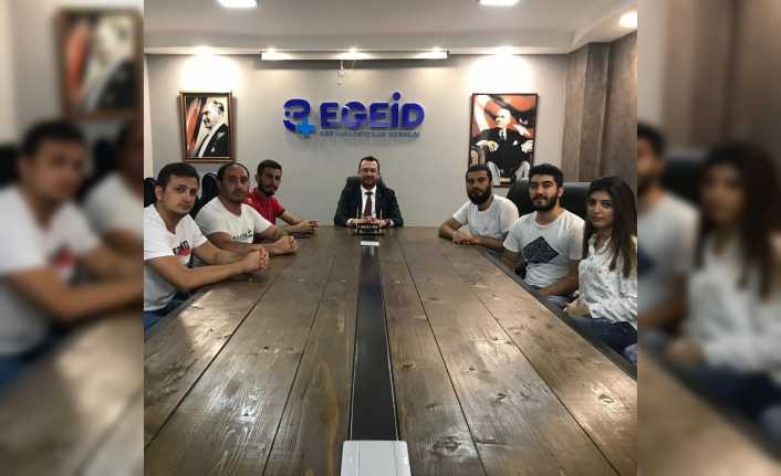 Azerbaycanlı öğrencilerden EGEİD’e ziyaret