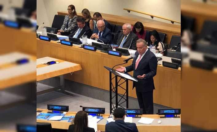 BAU Global Başkanı Enver Yücel, BM kürsüsünde konuştu