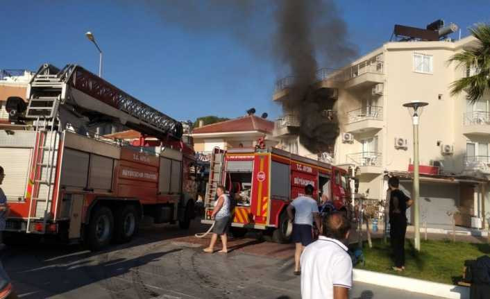 Didim’de otel yangını