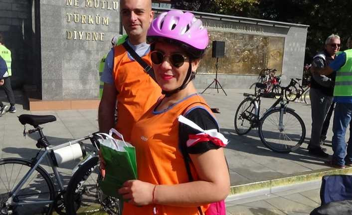 400 bisikletçi Mehmetçiğe destek için pedal bastı
