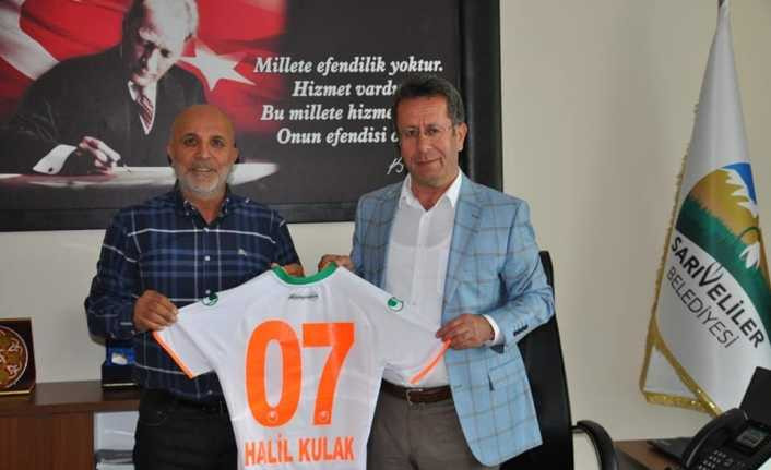 Alanyaspor Başkanı Çavuşoğlu’ndan Sarıveliler Belediyesine ziyaret
