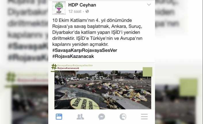 Barış Pınarı Harekatı’na karşı propaganda yapan HDP’lilere gözaltı