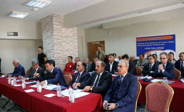 Bitlis’te ‘masa başı afet tatbikatı’ gerçekleştirildi