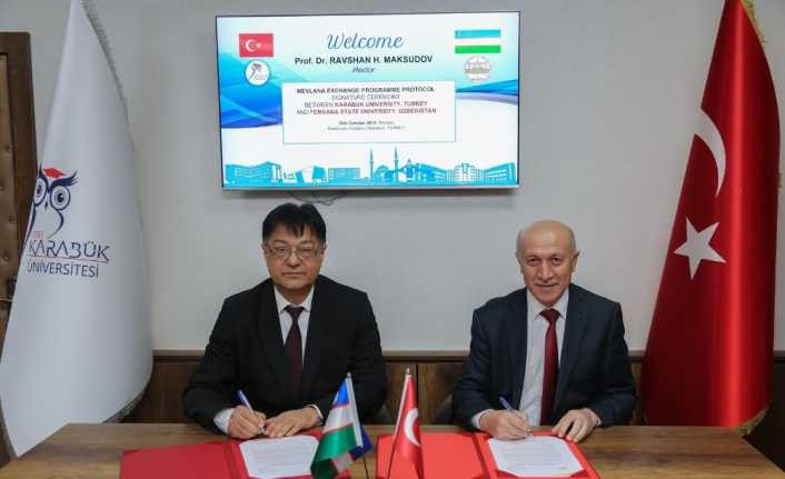 KBÜ ile Özbekistan Fergana Devlet Üniversitesi arasında iş birliği