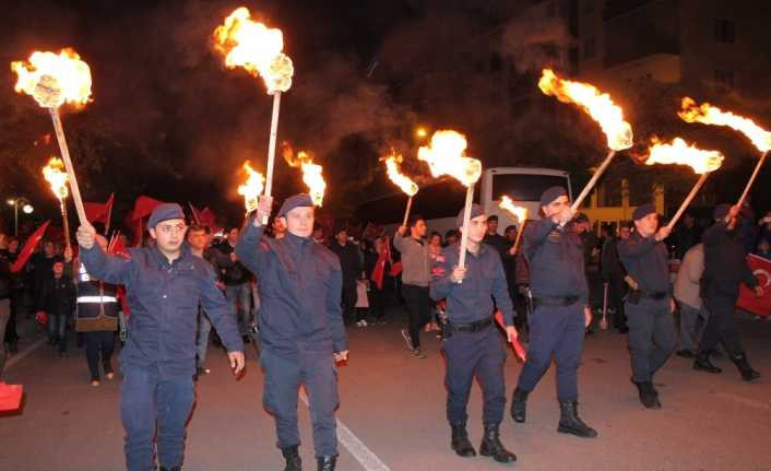 Tosya’da Cumhuriyet Fener Alayı düzenlendi